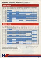 The Hoverspeed 1982 brochure, including timetables - September timetables